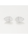 Boucles d'oreilles "Présence" Or blanc