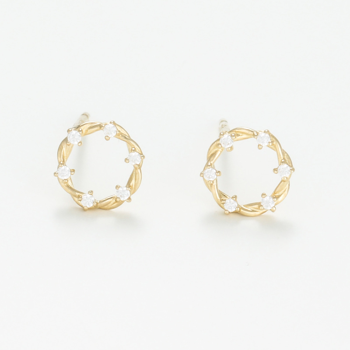 Boucles d'oreilles "Méandre" Or jaune