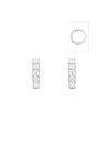 Boucles d'oreilles "Fascinant" Or blanc