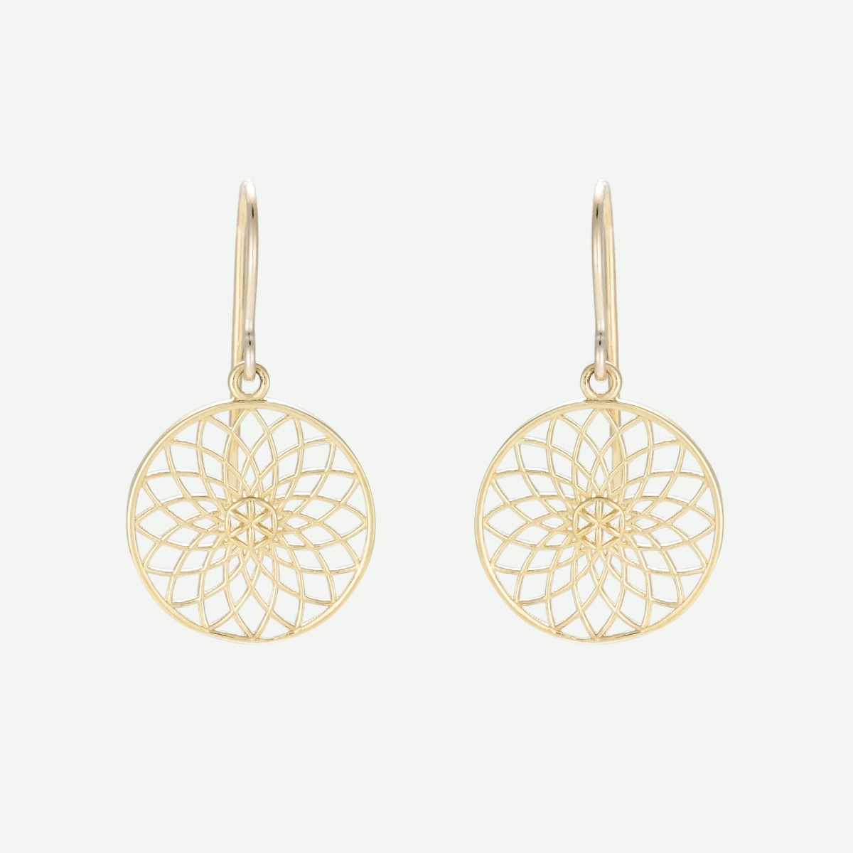 Boucles d'oreilles "Fluorescence" Or jaune