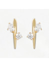 Boucles d'oreilles "Flamboyance" Or jaune