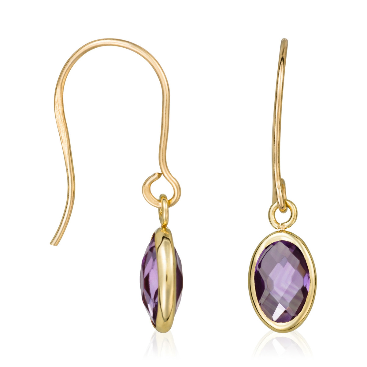 Boucles d'oreilles "Sable" Or jaune
