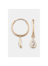 Boucles d'oreilles "Flore" Or jaune