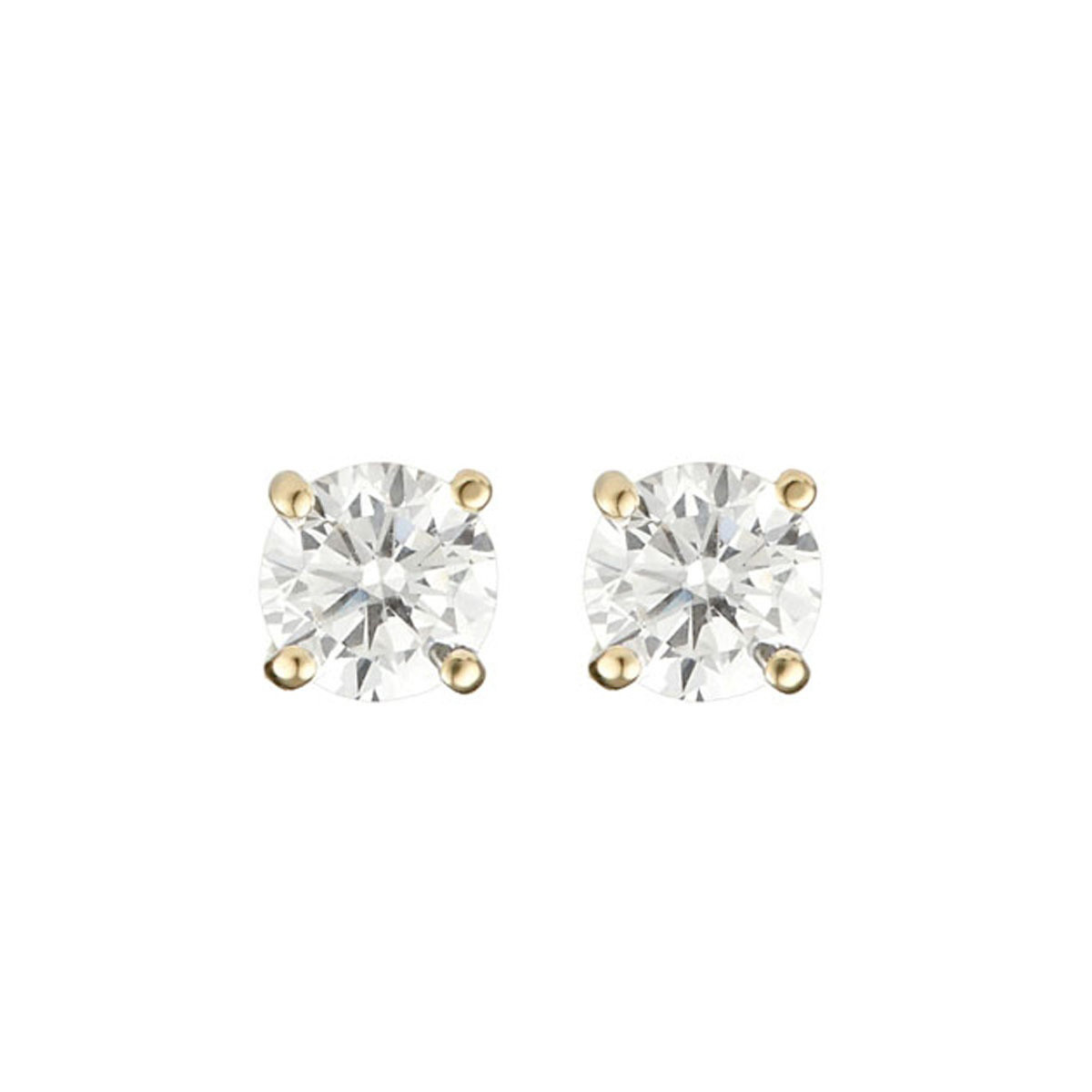 Boucles d'oreilles "Orchidée" Or jaune