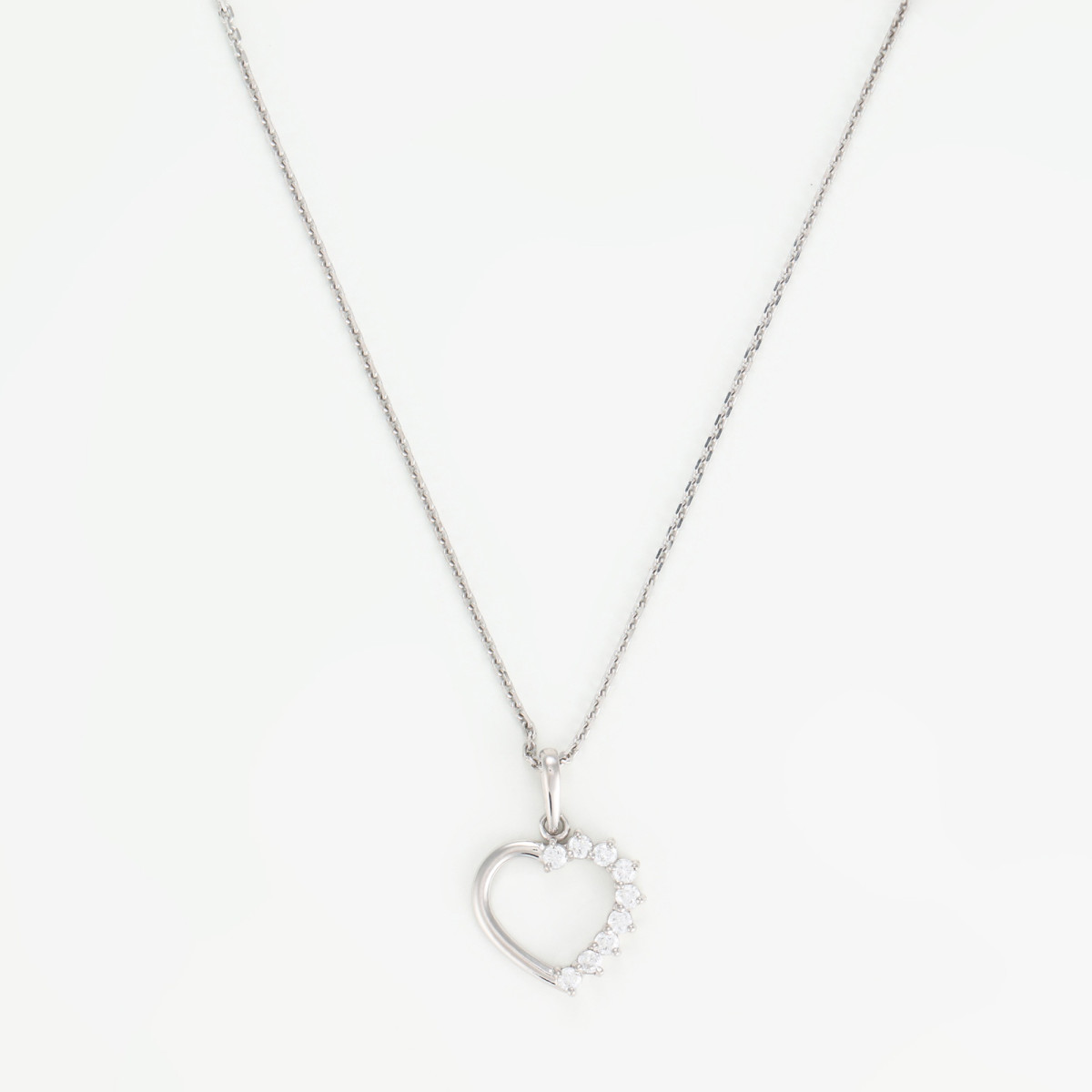 Pendentif "Cristallisation" Or blanc
