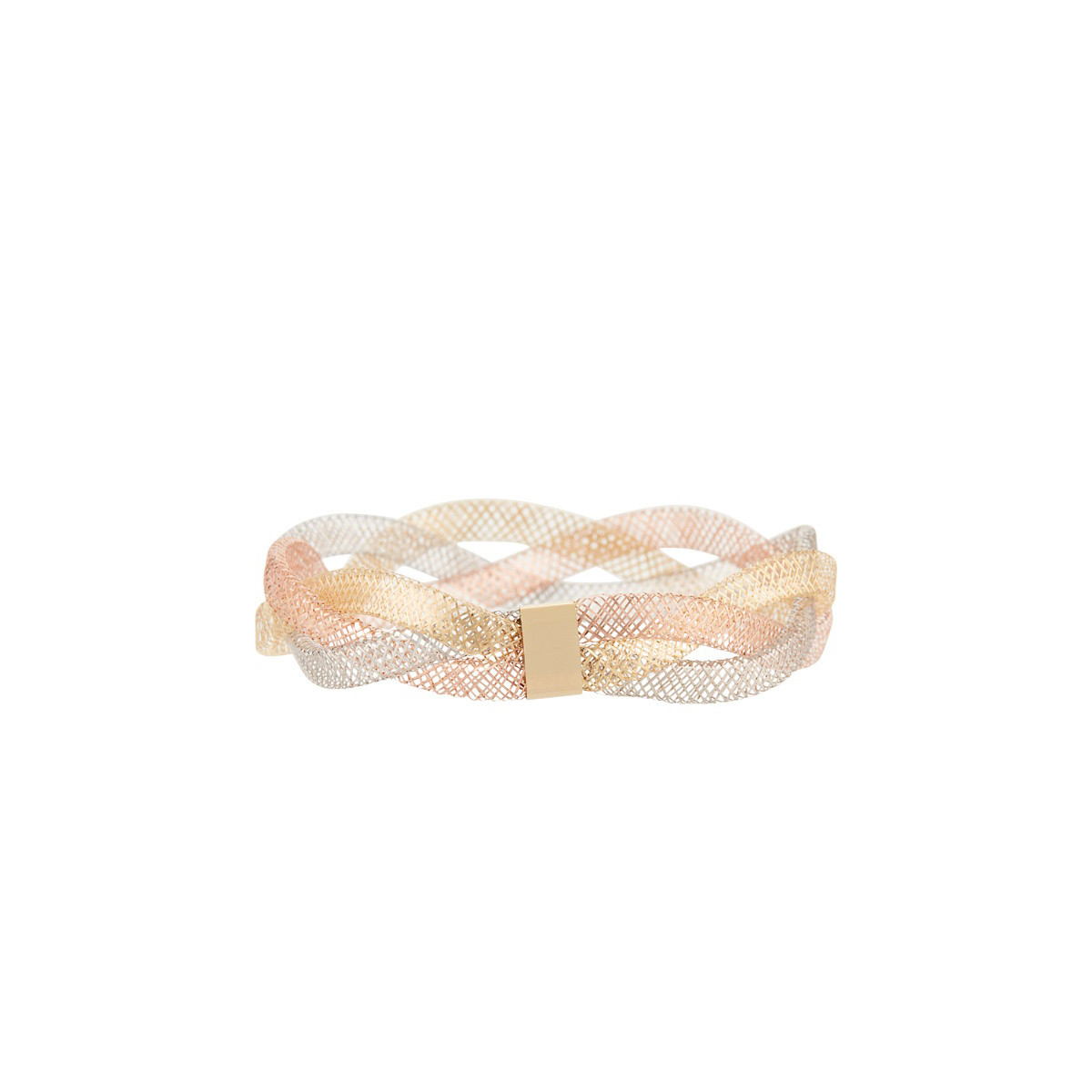 Bracelet Or 375/1000 Tricolore "Caresse" Bracelet Or 375/1000 Tricolore "Caresse"