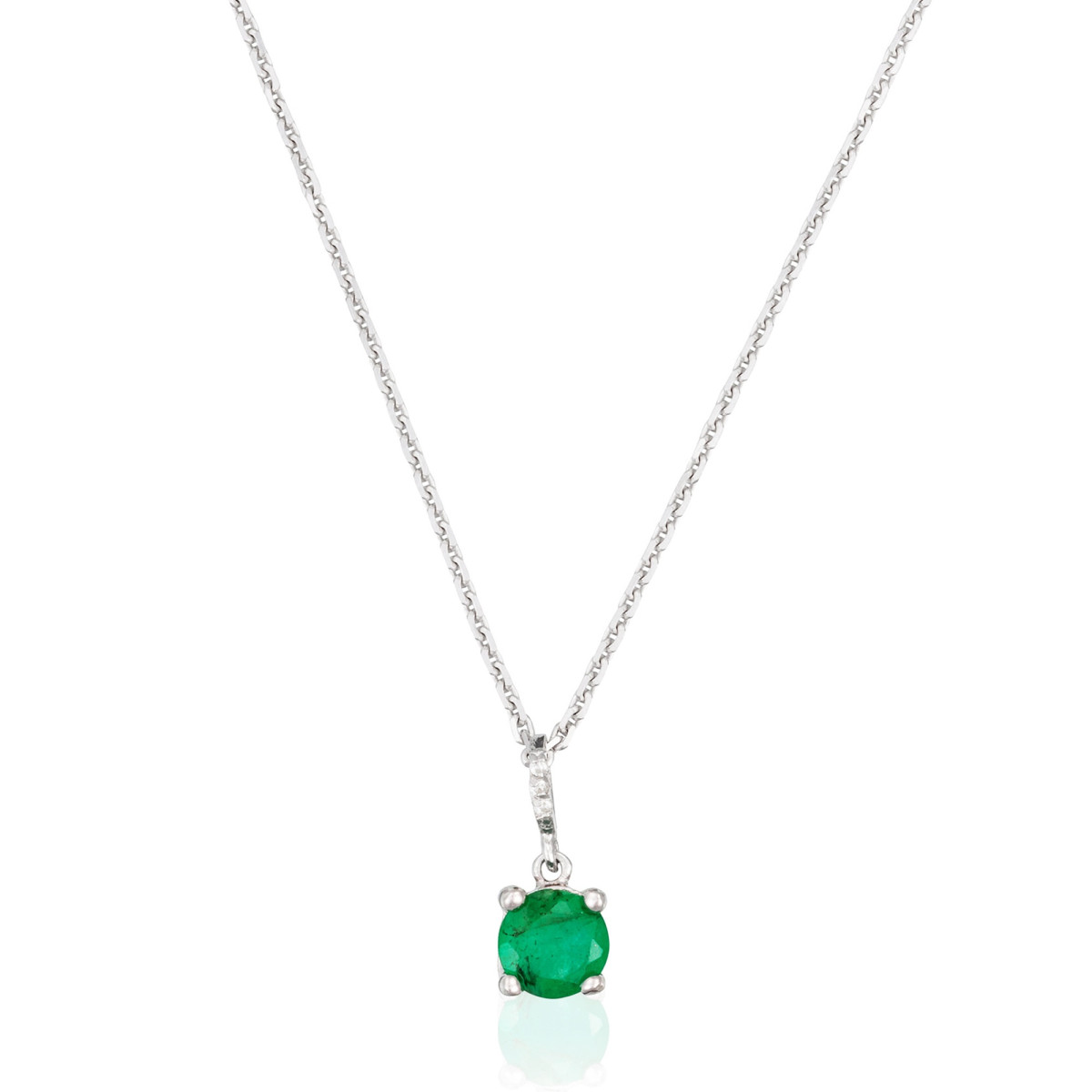 Pendentif "Hyacinthe" Or blanc Pendentif "Hyacinthe" Or blanc