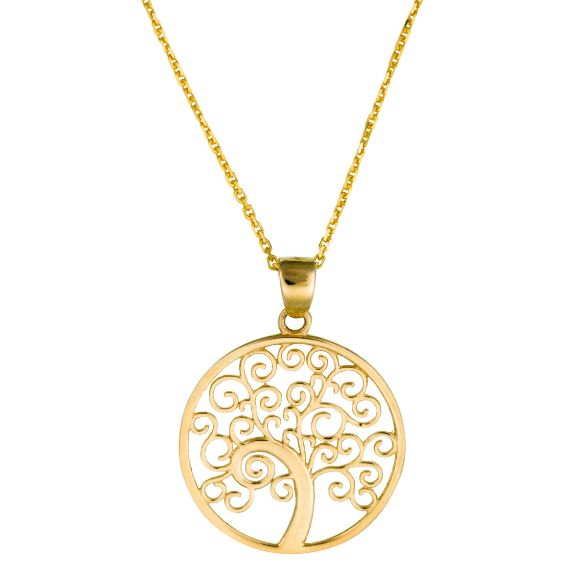 Pendentif "Lavande" Or jaune Pendentif Arbre de vie Or jaune