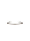 Bracelet Jonc PICTORIA émail gris finition argentée