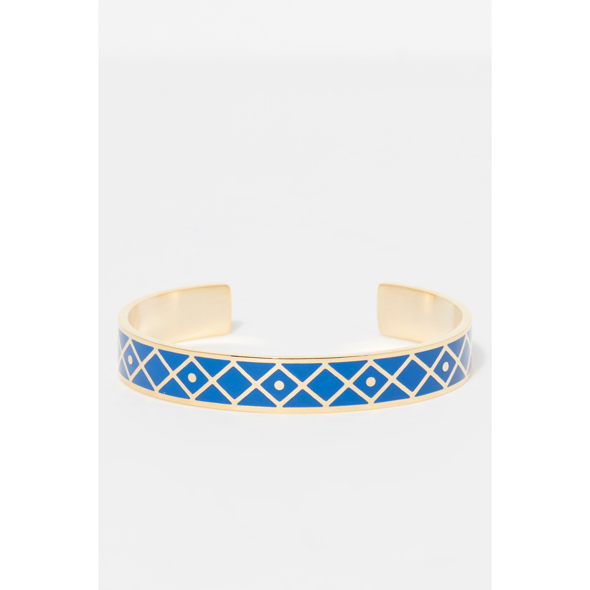 Bracelet Jonc FABULOSA bleu finition dorée Bracelet Jonc FABULOSA bleu finition dorée