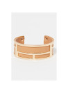 Bracelet Manchette GRAPHIKA beige finition dorée