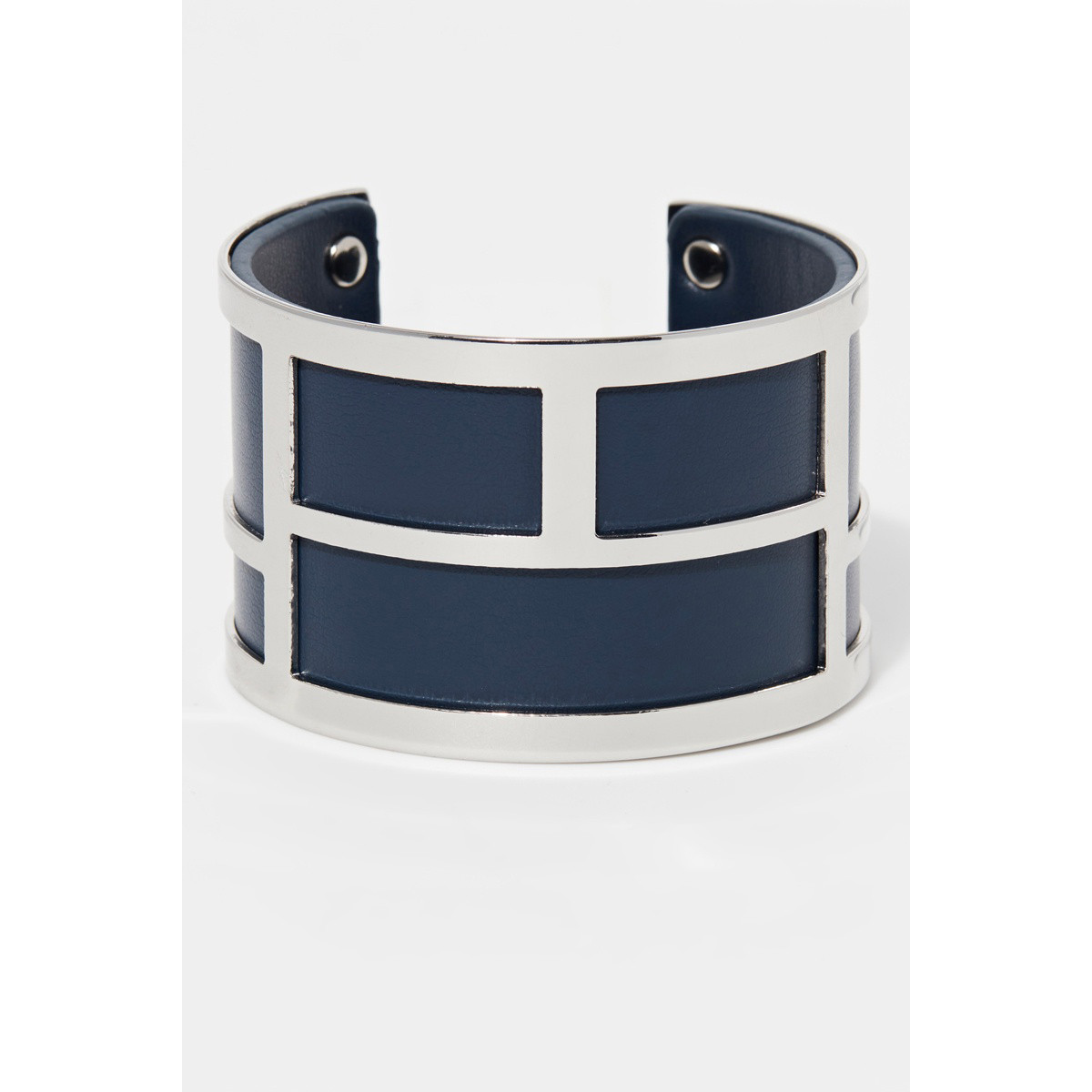Bracelet Manchette ARTIFICIA bleu finition argentée Bracelet Manchette ARTIFICIA bleu finition argentée