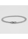 Bracelet Homme Cuir et Acier"Aster" Taille L
