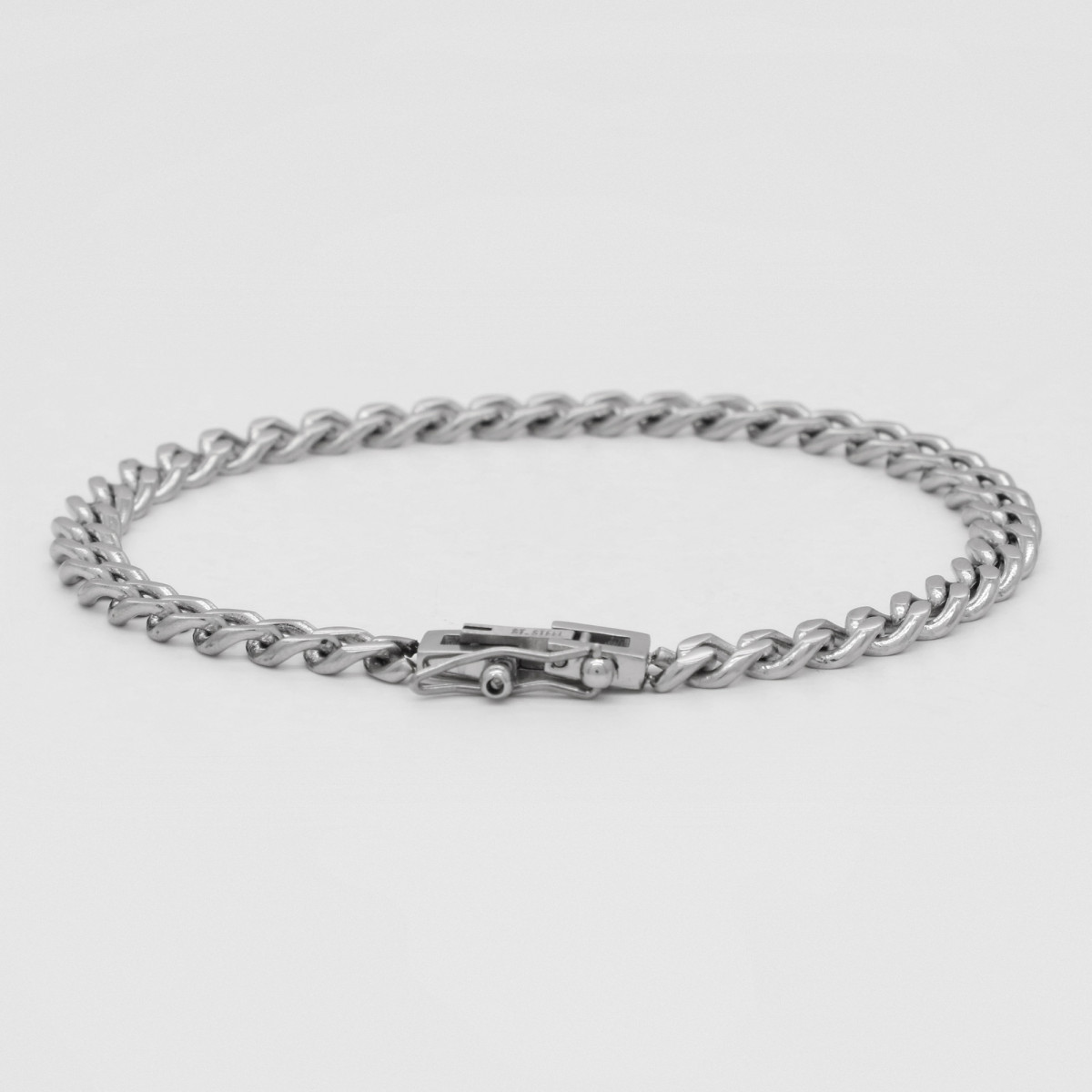 Bracelet Homme Cuir et Acier"Aster" Taille L