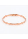 Bracelet à message "A La Vie, à L'Amour" Laiton rosé