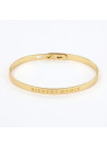 Bracelet à message "Bientôt Mamie" Laiton doré