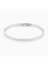 Bracelet à message "Bientôt Tata" Laiton argenté