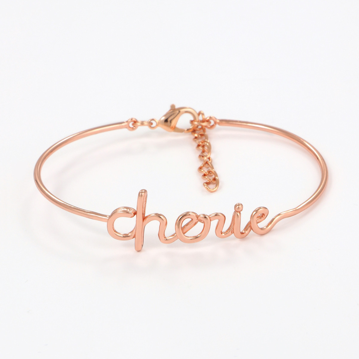 Bracelet à message "Chérie" Laiton rosé Bracelet à message "Chérie" Laiton rosé