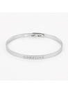 Bracelet à message "Complice" Laiton argenté