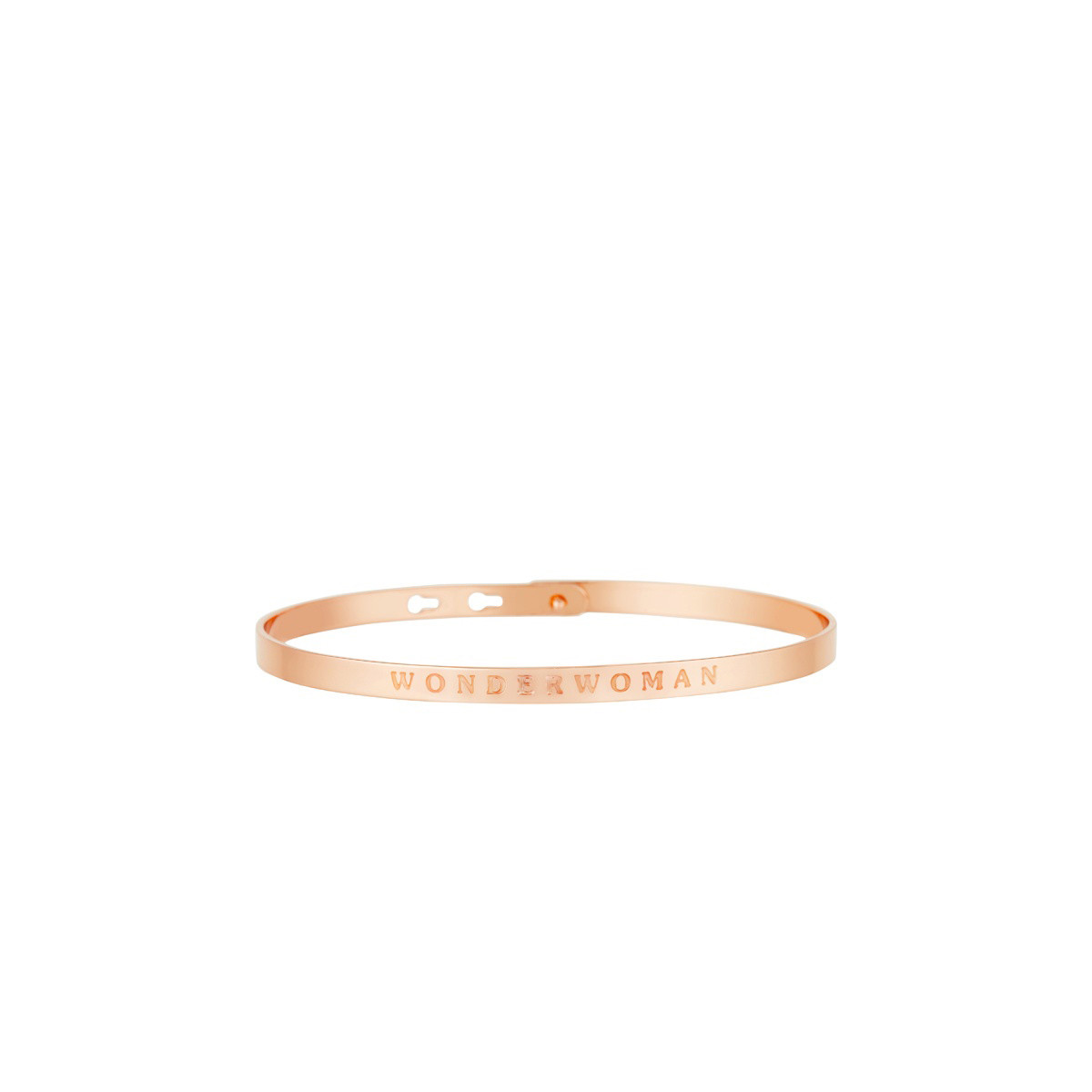 Bracelet à message "Fil Wonderwoman" Laiton rosé