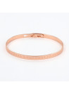 Bracelet à message "Je Pense à Toi Tout Le Temps" Laiton rosé