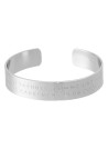 Bracelet à message "Je suis Une Maman Tatouée, Comme Une Maman Normale Mais Carrement Plus Cool!" Laiton argenté
