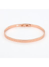 Bracelet à message "Je t'aime Jusqu'à La Lune Et Aux Étoiles" Laiton rosé
