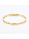 Bracelet à message "La Femme de Ma Vie s'appelle Maman" Laiton doré