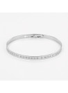 Bracelet à message "Mon Petit Bonheur à Moi c'est Toi" Laiton argenté