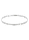 Bracelet à message "On ne Meurt Pas d'amour" Laiton argenté