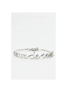 Bracelet à message "Sœur de Cœur" Laiton argenté