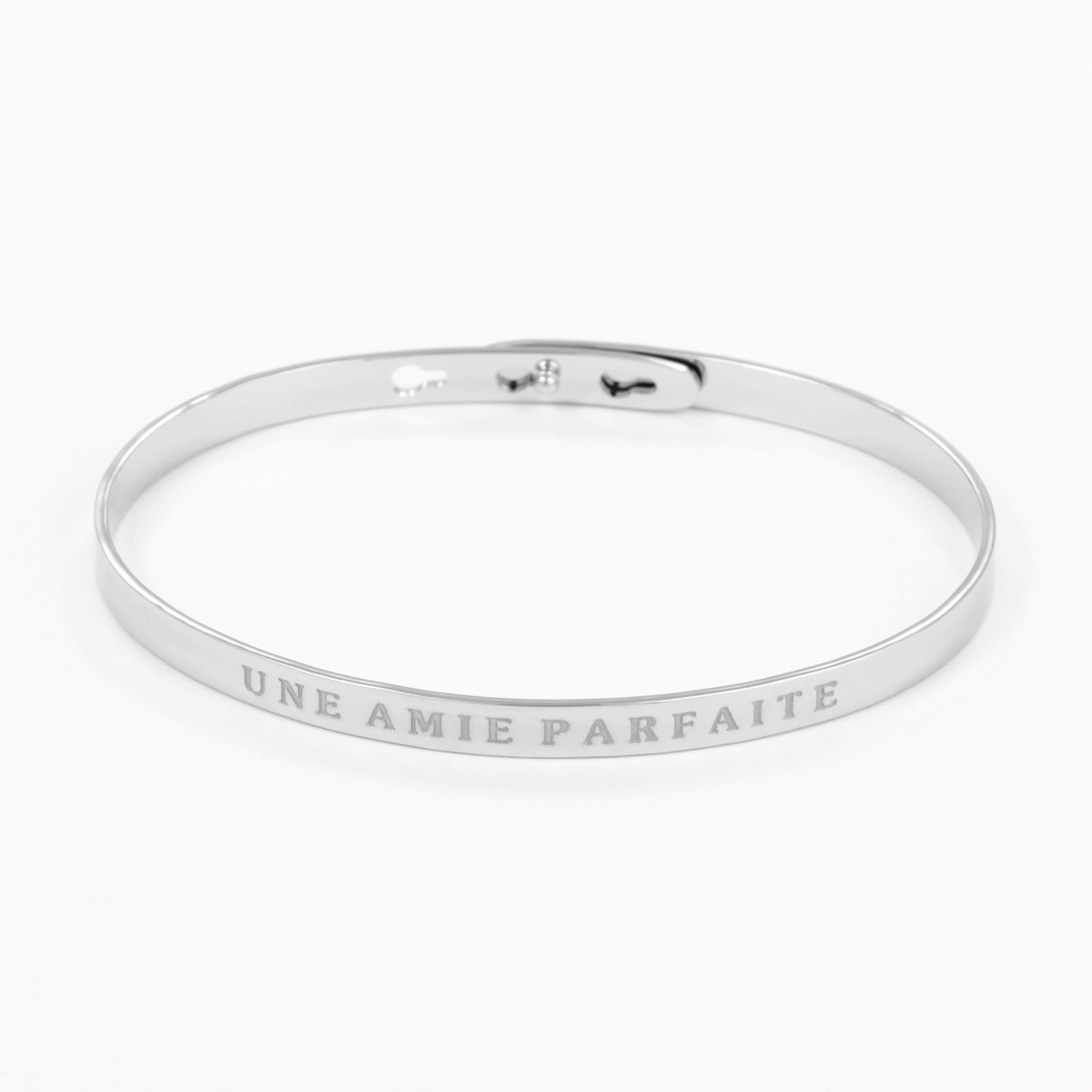 Bracelet à message "Une Amie Parfaite" Laiton argenté Bracelet à message "Une Amie Parfaite" Laiton argenté