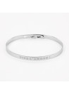 Bracelet à message "Vive L'Amour !" Laiton argenté