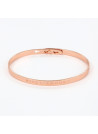 Bracelet à message "Vive L'Amour !" Laiton rosé