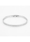 Bracelet à message "Who Run The World? Girls" Laiton argenté