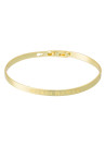Bracelet à message "Merci Maitresse" Laiton doré