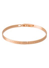 Bracelet à message "Merci Maitresse" Laiton rosé