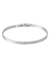Bracelet à message "Super Nounou" Laiton argenté