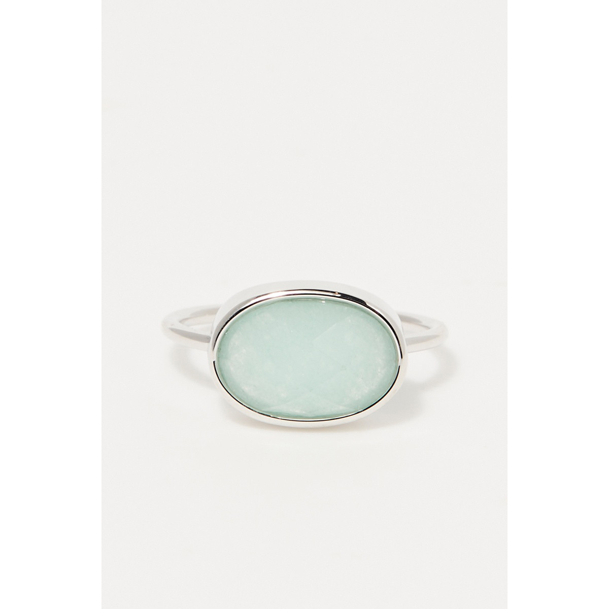 Bague Aliya Amazonite Laiton "Aube" Bague Aliya Amazonite Laiton "Aube"