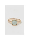 Bague "Azurielle", amazonite Laiton doré