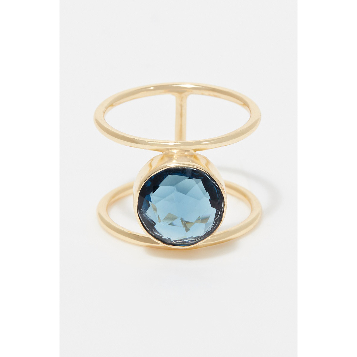 Bague "Eclipse" Iolite Laiton doré Bague "Eclipse" Iolite Laiton doré