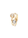 Bague "Equitante" Améthyste Laiton