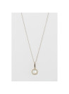 Collier "Givralis", Nacre blanche Laiton doré