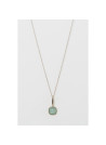 Collier "Givralis", amazonite Laiton doré