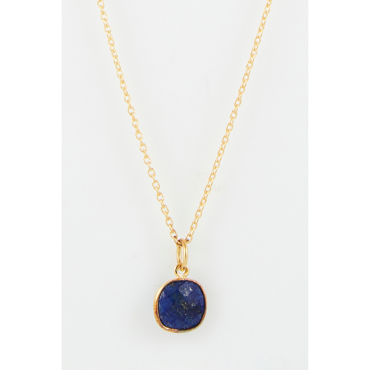 Collier "Glissade" Lapis Lazuli Laiton doré Collier "Glissade" Lapis Lazuli Laiton doré