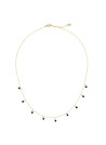 Collier "Idylle" Jade noire Laiton doré