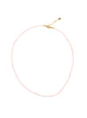 Collier "Incendia" jade blanche Laiton doré