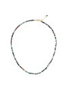 Collier "Incréa" Agate multicolores Laiton doré