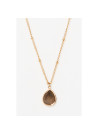 Collier Laiton doré"Lithos"