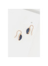 Boucles d'oreilles "Polaire" Lapis Lazuli Laiton doré